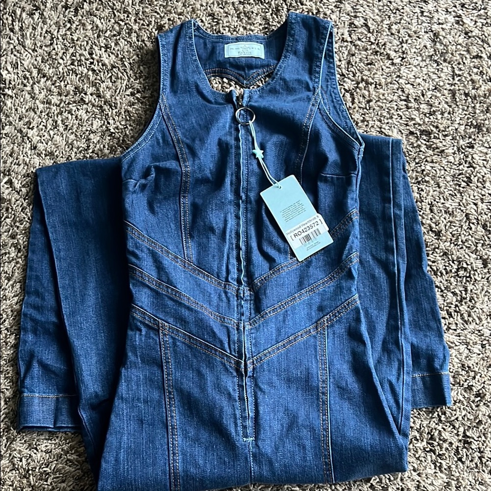 REVICE Blue Denim Overalls